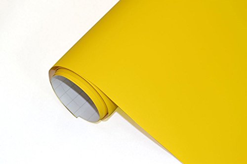 Neoxxim 23,6€/m² Auto Lackschutzfolie Matte Folie GELB MATT – 25 cm x 152 cm Ladekantenschutz Einstiegsleisten Schutz Zierleisten Schutzfolie Stoßstangenschutz Kantenschutz von Neoxxim
