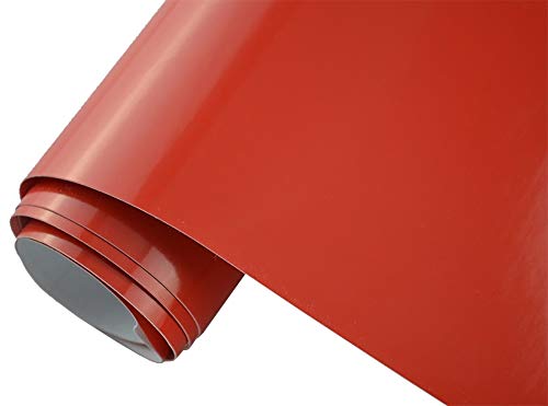 Neoxxim 26.64€/m2 Premium Auto Folie - GLÄNZEND ROT Glanz ROT 30 x 150 cm - blasenfrei mit Luftkanälen ca. 0,15mm dick Folierung folieren bekleben von Neoxxim