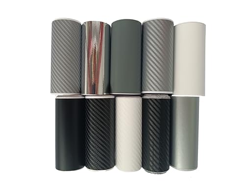 Neoxxim 33€/m² Auto Ladekantenschutz 4D Carbon Folie SCHWARZ 4D – 20 cm x 152 cm Zierstreifen Einstiegsleisten Schutz Zierleisten Schutzfolie Stoßstangenschutz Kantenschutz Türschwellerschutz von Neoxxim