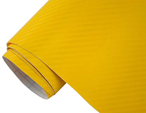 Neoxxim 7,5€/m2 Premium Auto Folie - 4D Carbon Folie GELB 4D 100 x 150 m - blasenfrei Lackfolie Möbelfolie Neoxxim 7,5€/m2 Premium Auto Folie - 4D Carbon Folie GELB 4D 100 x 150 m - blasenfrei Lackfolie Möbelfolie von Neoxxim