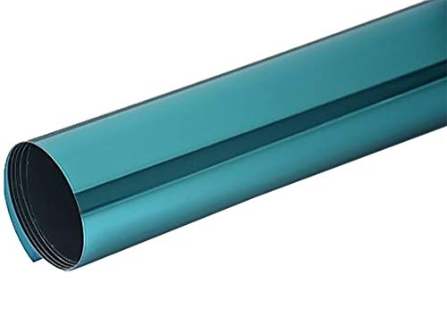 Neoxxim 5.79€/m2 Spiegelfolie Fensterfolie - Spiegel Blau 75 x 152 cm - Sichtschutz Sichtschutzfolie - Chrom Spiegel - Viele Farben Größen Wählbar, Gebäudefolie, Sonnenschutz Folie, Spionfolie von Neoxxim