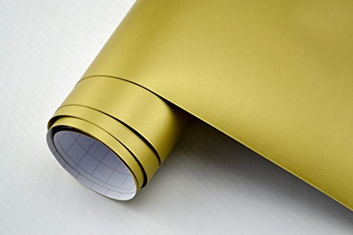 Neoxxim 57,2€/2 3D Autofolie matt Gold matt Muster A4 21 x 30 cm Lackfolie Car Wrapping Lackschutzfolie blasenfrei flexibel von Neoxxim