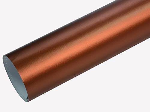 Neoxxim 12€/m2 Premium - Auto Folie - Chrom MATT Ice Braun 100 x 150 cm - blasenfrei Lackfolie Lackschutzfolie von Neoxxim