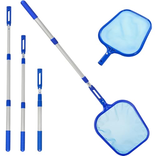 Nephelolux Pool Kescher, 88-140CM lang-Teichkescher mit Teleskopstange, Feinmaschig Netz - Für Teich, Algen & Best-Way Pool,Lay-Z-Spa Algenkescher Nylon-Netz Nephelolux Pool Kescher, 88-140CM lang-Teichkescher mit Teleskopstange, Feinmaschig Netz - Für Teich, Algen & Best-Way Pool,Lay-Z-Spa Algenkescher Nylon-Netz von Nephelolux