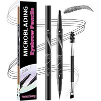 Augenbrauenstift, 2-in-1 Microblading-Augenbrauenstift, mit wasserfestem Augenbrauenstift mit 4 Spitzen und präzisem Augenbrauenstift zur Erstellung von Neptune