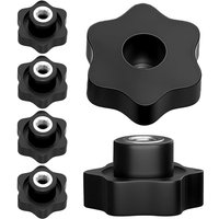 Satz mit 6 M8-Sternmuttern, Rändelschraube 48 mm Außendurchmesser, M8-Flügelmutter, Sternmutter mit Innengewinde, Rändelmuttern für mechanische Möbel von Neptune