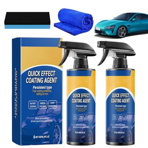 2 Stück Quick Effect Coating Agent, Advanced Car Quick-acting Coating Agent Spray, 3 in 1 Hoch Schutz Schnelles Auto-Beschichtungsspray, Repariert Kratzer und Abnutzungserscheinungen Schnell 2 Stück Quick Effect Coating Agent, Advanced Car Quick-acting Coating Agent Spray, 3 in 1 Hoch Schutz Schnelles Auto-Beschichtungsspray, Repariert Kratzer und Abnutzungserscheinungen Schnell von Nepturion