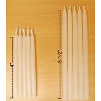 5 Mini - 100% Natürliche Bienenwachs Stabkerzen Baumwolldocht Ohne Duft Rauchfrei Tropfen Made in Usa Geburtstags-Chanukah-Party von NerShavaUSA