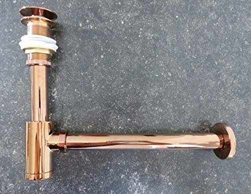 Nero Ablaufgarnitur ROSÉGOLD Ablauf Abfluss Siphon Dusche Waschbecken von Nero