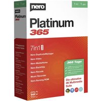 Nero Platinum 365 Vollversion, 1 Lizenz Windows Brenn-Software von Nero