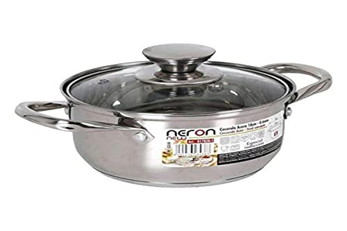 Neron Kochtopf, 22 cm, 5 l, Stahl, Induktion, C/T, Marke Neron von NERON