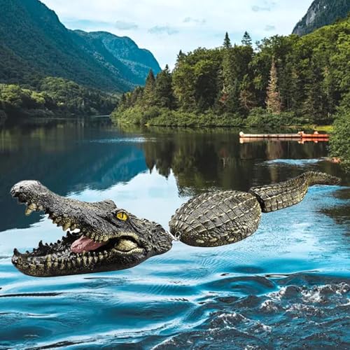 Alligator-Schwimmkörper Alligator-Pool-Schwimmkörper 81, 3 x 12, 7 x 12, 7 cm realistische künstliche 3-teilige schwimmende -Dekoration zur Entenkontrolle Garten- und Terrassenzubehör von Neroyaner