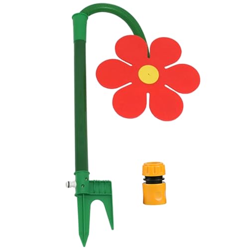 Crazy Daisy Sprinkler 360° drehbarer Großflächen-Wassersprinkler mit flexiblem Schlauch für den Garten von Neroyaner