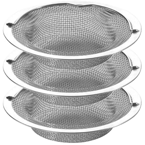 Küchenspülsieb 3-teilig Edelstahl 10, 2 cm Abflusssieb für Küchenspüle mit Hebegriff feinmaschiges Anti-Verstopfungs-Spülbeckensieb für Küchenspüle Küchenspülsieb 3-teilig Edelstahl 10, 2 cm Abflusssieb für Küchenspüle mit Hebegriff feinmaschiges Anti-Verstopfungs-Spülbeckensieb für Küchenspüle von Neroyaner