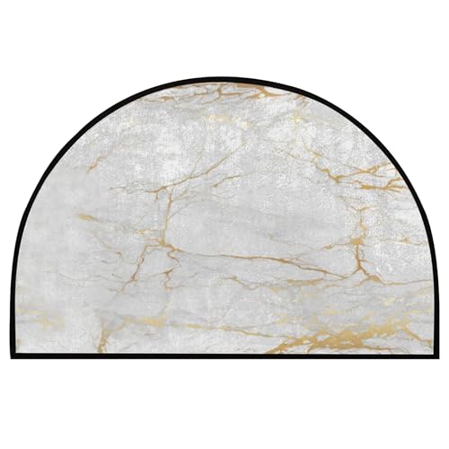 Neroyaner Halbrunder Teppich 40, 6 x 61 cm weicher super saugfähiger Halbmond-Teppich halbrunde Fußmatte mit Marmorstruktur rutschfeste Küchenbodenmatte für den Eingangsbereich von Küche und Bad Neroyaner Halbrunder Teppich 40, 6 x 61 cm weicher super saugfähiger Halbmond-Teppich halbrunde Fußmatte mit Marmorstruktur rutschfeste Küchenbodenmatte für den Eingangsbereich von Küche und Bad von Neroyaner
