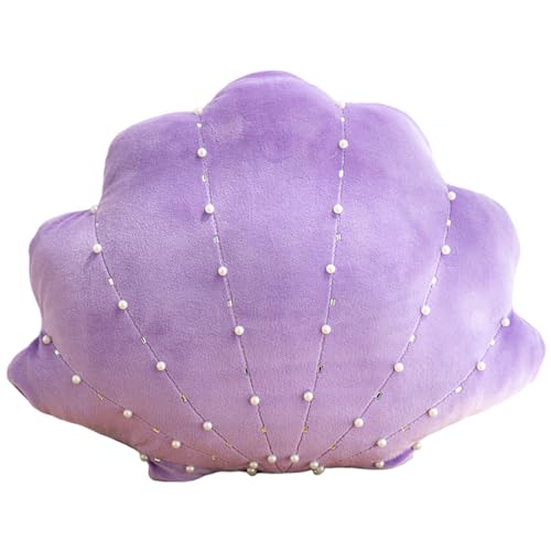 Neroyaner Muschelkissen weiches bequemes süßes Muschelkissen geeignet für Sofa Couch Bett Auto von Neroyaner