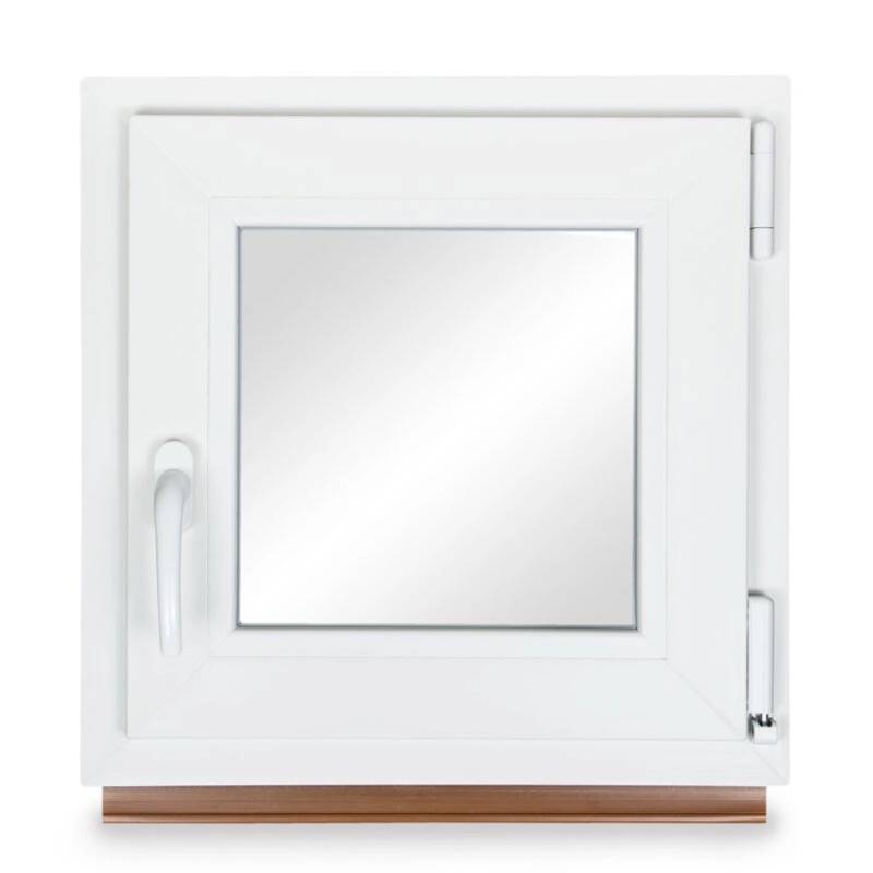 Neruli Kellerfenster Kunststoff Weiß Dreh-Kipp 50x50 cm BxH DIN Rechts 3 -Fach Glas Dichtung Grau von Neruli