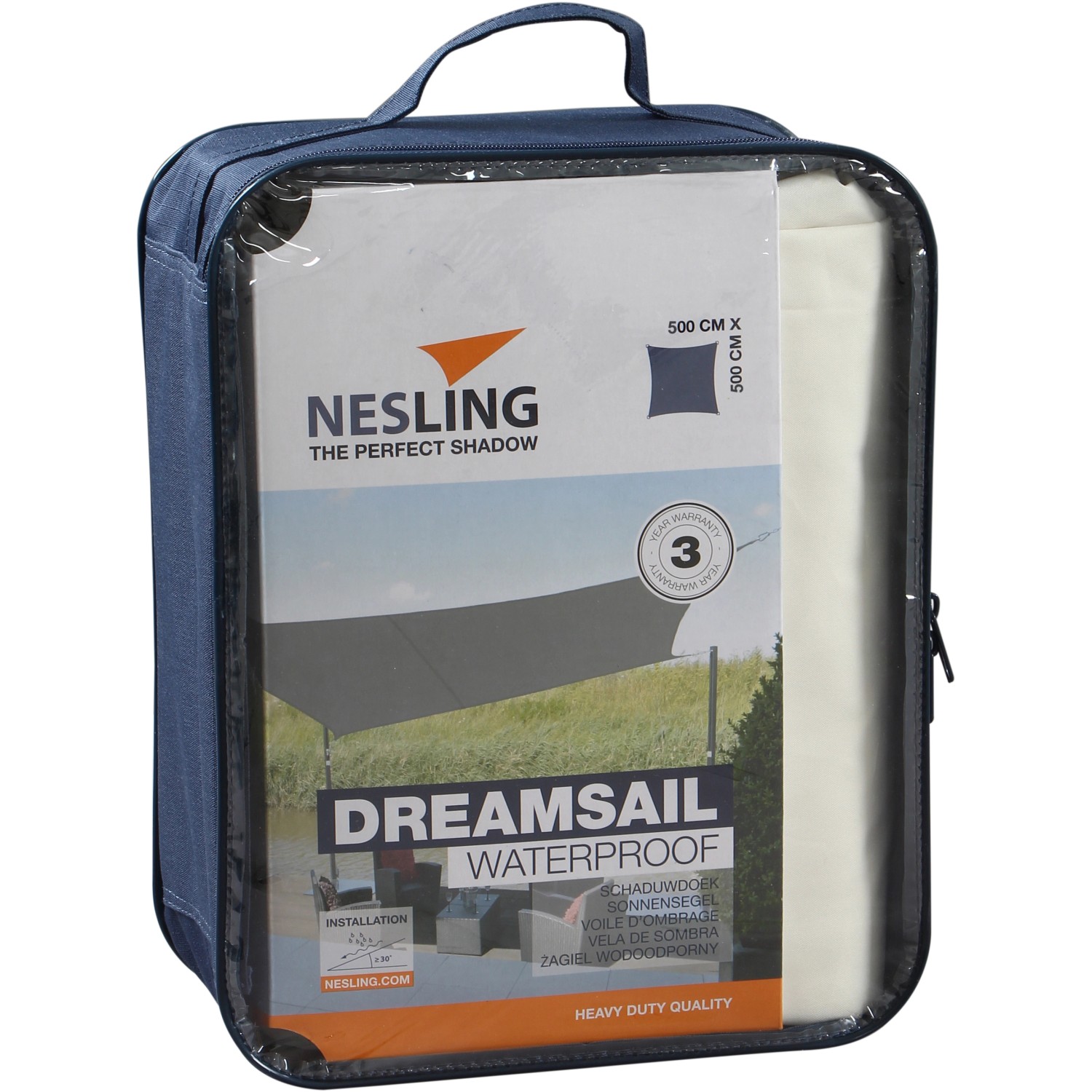 Nesling Sonnensegel Dreamsail Weiß 500 cm x 500 cm von Nesling