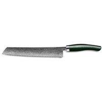 Nesmuk Exklusiv C 90 Damast Brotmesser 27 cm - Griff Micarta grün von Nesmuk