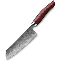 Nesmuk Exklusiv C 90 Damast Kochmesser 14 cm - Griff Micarta rot von Nesmuk