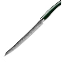 Nesmuk Exklusiv C 90 Damast Slicer 26 cm - Griff Micarta grün von Nesmuk