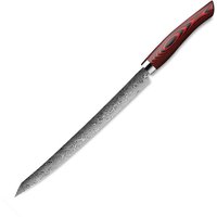 Nesmuk Exklusiv C 90 Damast Slicer 26 cm - Griff Micarta rot von Nesmuk