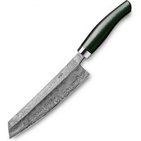 Nesmuk Exklusiv C100 Damast Kochmesser 18 cm - Griff Micarta grün von Nesmuk