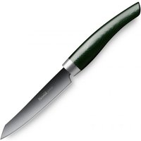 Nesmuk Janus Officemesser 9 cm - Niobstahl mit DLC-Beschichtung - Griff Micarta grün von Nesmuk