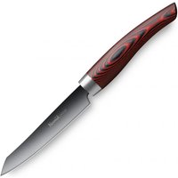 Nesmuk Janus Officemesser 9 cm - Niobstahl mit DLC-Beschichtung - Griff Micarta rot von Nesmuk