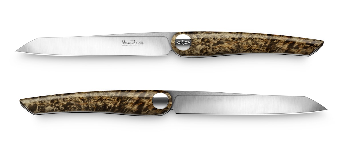 Nesmuk SOUL Steakmesser, 2er-Set Karelische Maserbirke Nesmuk SOUL Steakmesser, 2er-Set Karelische Maserbirke von Nesmuk