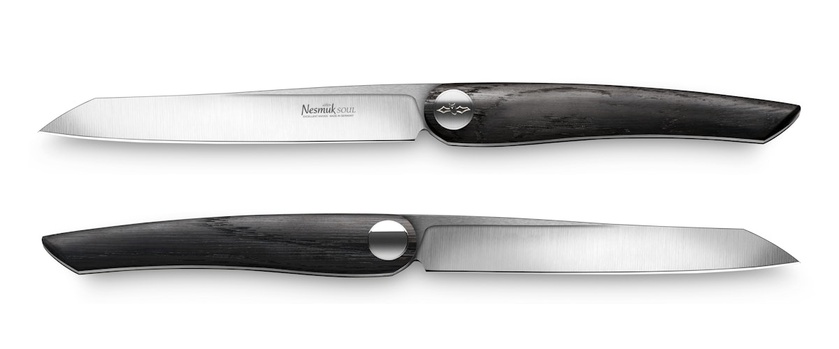 Nesmuk SOUL Steakmesser, 2er-Set Mooreiche von Nesmuk