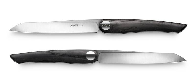 Nesmuk SOUL Steakmesser, 2er-Set Mooreiche von Nesmuk