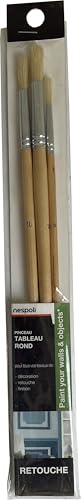 NESPOLI 646350 Pinsel, rund, braun, 3 Stück NESPOLI 646350 Pinsel, rund, braun, 3 Stück von Nespoli