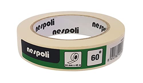 Nespoli Abdeckband, Malerband, Basic, 24 mm x 45 m, lösungsmittelfrei von Nespoli
