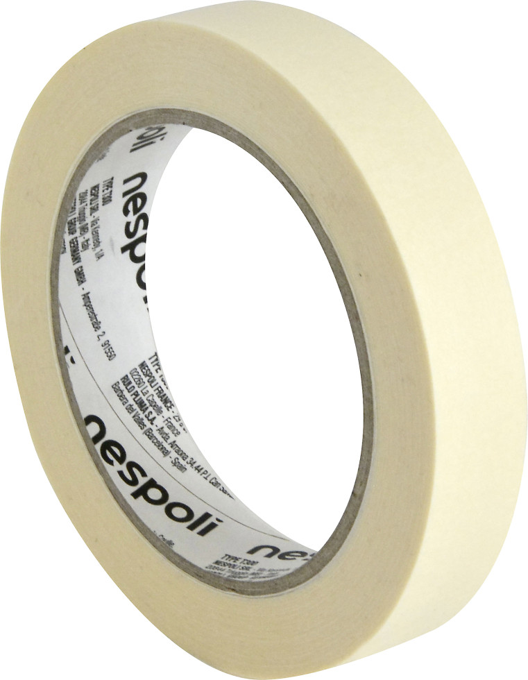 Nespoli Flachkreppband gelb 19 mm x 50 m Nespoli Flachkreppband gelb 19 mm x 50 m von Nespoli