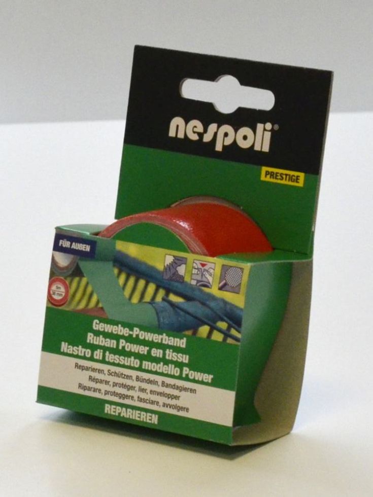 Nespoli Gewebe-Powerband 38 mm x 5 m, rot Nespoli Gewebe-Powerband 38 mm x 5 m, rot von Nespoli