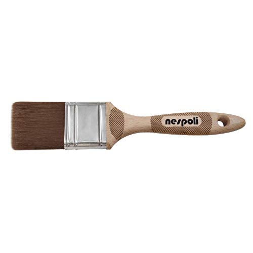 Nespoli N0A0107250 Flachpinsel, Holzgriff, Lasertouch, für Holz von Nespoli