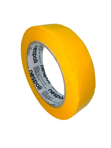 Nespoli PreciMask Abdeckband, Präzisionsband, 19 mm x 50 m, präzise Arbeiten auf glatten Oberflächen und allen Arten von Farben, Feuchtigkeitsbeständigkeit von Nespoli