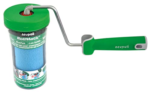 Nespoli RollMatic Rollroller 18 cm, für alle Arten von Halterungen mit extra feinen Oberflächen, ergonomischer Griff, luftdichte Verpackung von Nespoli