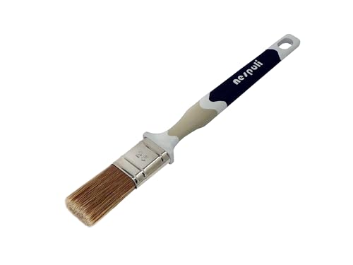 Nespoli SoftTouch-Flachfarbenpinsel, 25 mm, Pinsel zum Imprägnieren und Holzfarbe, Pinsel für Holzmalerei, ergonomischer Griff – FillPro Filamente für Uniform von Nespoli