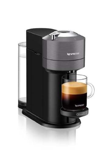 Nespresso De'Longhi ENV 120.GY Vertuo Next Kaffeekapselmaschine, 1500W , 1.1 L, 42.9 x 14.2 x 31.9 cm, grau von NESPRESSO