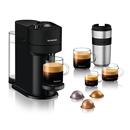 Nespresso De'Longhi Vertuo Next Kaffeemaschine, ENV120.BM, Schwarz matt, Mattschwarz von Nespresso