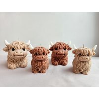 Kerze Highland Cow | Hochlandrind Cow Candle Kuhkerze von NessasAtelier