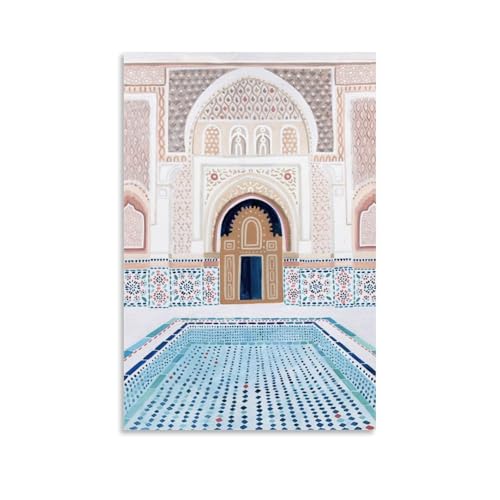Nestemfo Marrakesch, Marokko-Medersa-Poster, Leinwand, Kunst, Gemälde, Büro, Zuhause, Wanddekoration, 50 x 75 cm Nestemfo Marrakesch, Marokko-Medersa-Poster, Leinwand, Kunst, Gemälde, Büro, Zuhause, Wanddekoration, 50 x 75 cm von Nestemfo