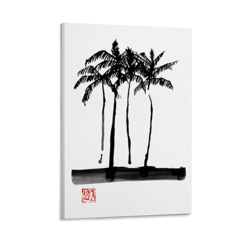 Nestemfo Palmtrees Poster auf Leinwand, Kunst, Gemälde, Büro, Zuhause, Wanddekoration, 30 x 45 cm Nestemfo Palmtrees Poster auf Leinwand, Kunst, Gemälde, Büro, Zuhause, Wanddekoration, 30 x 45 cm von Nestemfo