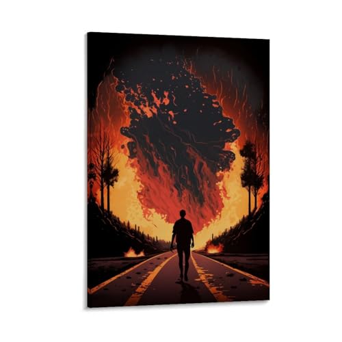 Nestemfo Poster "Man Walks Alone", Leinwand, Kunst, Gemälde, Büro, Zuhause, Wanddekoration, 50 x 75 cm Nestemfo Poster "Man Walks Alone", Leinwand, Kunst, Gemälde, Büro, Zuhause, Wanddekoration, 50 x 75 cm von Nestemfo