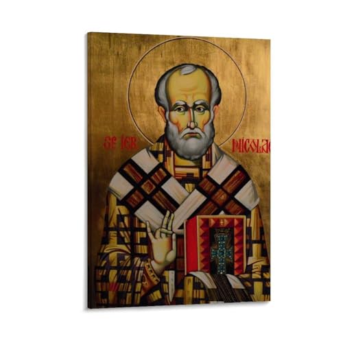 Nestemfo Poster auf Leinwand, Motiv: Heiliger Nikolaus, Gemälde, Büro, Zuhause, Wanddekoration, 20 x 30 cm Nestemfo Poster auf Leinwand, Motiv: Heiliger Nikolaus, Gemälde, Büro, Zuhause, Wanddekoration, 20 x 30 cm von Nestemfo