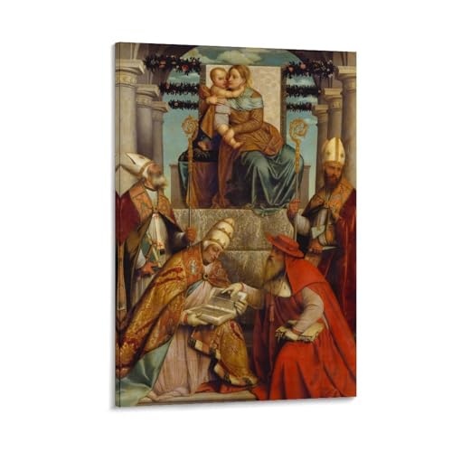 Nestemfo Poster auf Leinwand, Motiv: Madonna und Kind, Malerei, Büro, Zuhause, Wanddekoration, 50 x 75 cm Nestemfo Poster auf Leinwand, Motiv: Madonna und Kind, Malerei, Büro, Zuhause, Wanddekoration, 50 x 75 cm von Nestemfo