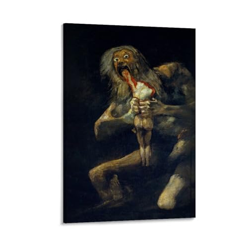 Nestemfo Poster auf Leinwand, Motiv: Saturn verschlingt seinen Sohn, Malerei, Büro, Zuhause, Wanddekoration, 20 x 30 cm Nestemfo Poster auf Leinwand, Motiv: Saturn verschlingt seinen Sohn, Malerei, Büro, Zuhause, Wanddekoration, 20 x 30 cm von Nestemfo
