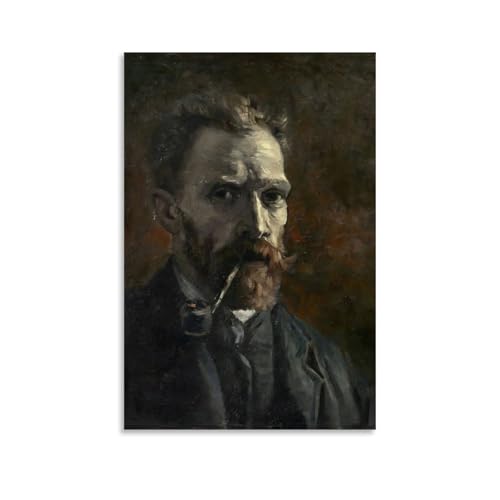 Nestemfo Poster mit Selbstporträt, Van Gogh, Leinwand, Kunst, Gemälde, Büro, Zuhause, Wanddekoration, 30 x 45 cm Nestemfo Poster mit Selbstporträt, Van Gogh, Leinwand, Kunst, Gemälde, Büro, Zuhause, Wanddekoration, 30 x 45 cm von Nestemfo